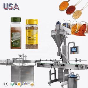 Machine de capsulage de remplissage de bouteilles de poudre de piment entièrement automatique Machines de remplissage de poudre d'épices sèches pour les petites entreprises - Product Image 1