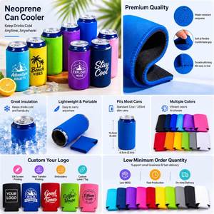 Customized Logo Neoprene Cooler Sleeve 12Oz Slim <b>Beer</b> Bottle 330Ml Insulated Beverage Holder for Can - Product Image 4