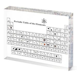 Exhibición de <span class=keywords><strong>tabla</strong></span> <span class=keywords><strong>periódica</strong></span> acrílica con muestras de elementos para publicidad de adornos y regalos o como herramienta útil - Product Image 1