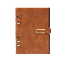 Ensemble de carnets professionnels personnalisés avec logo, A5, couverture rigide en PU, feuilles mobiles, 100 feuilles, agenda, planificateur, idée cadeau de bureau