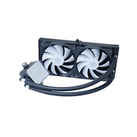 Refroidisseur de processeur liquide RGB intégré haut de gamme Ruiquan OEM/ODM, dissipateur thermique refroidi par eau 120 mm, certifié CE/FCC/RoHS, boîtier d'ordinateur