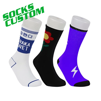 Chaussettes de sport personnalisées écologiques en coton respirant et absorbant la transpiration à séchage rapide, imprimées par sublimation – Créez votre propre motif