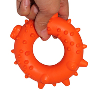 Anillo de Lujo TPR para Perros, Forma Circular, Textura Moldeada en Relieve, Centro Abierto, OEM/ODM, Color/Tamaño Personalizado, Suministro de Fábrica Ecológico