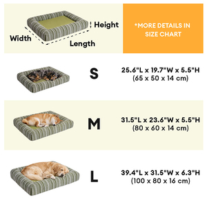 Cama de Lujo Moderna para Mascotas al por Mayor, Rectangular, con Base Antideslizante, Diseño a Rayas, Ecológica, de Felpa Suave, Nueva Cama Rectangular para Perros y Gatos - Product Image 3