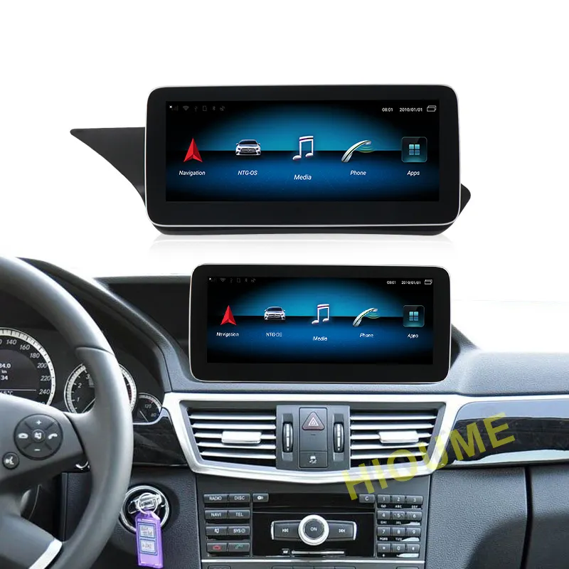 Pemutar Multimedia Mobil, 12.5 "Android 12 Snapdragon 8Core GPS Carplay Radio untuk Benz E Class W212 E200 E230 E260 E300 S212