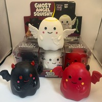 Smushmart Squishy Hantu Jumbo Malaikat Iblis Lembut Dapat Diremas Sensorik Fidget Pereda Stres Hadiah Anak-Anak Mainan Squishy Hantu Jumbo Grosir