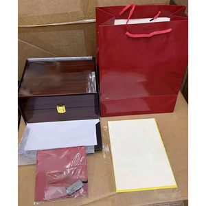 Caja de Madera para Reloj con Acabado Piano de Alto Brillo, Juego Completo con Bolsa de Regalo Roja, Caja de Almacenamiento de Lujo para Relojes de Pulsera, Logotipo Personalizado - Product Image 4