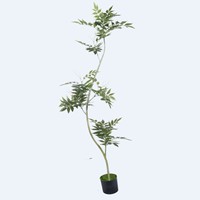 Arbre artificiel en plastique laqué en pot pour la décoration de la maison, du bureau et du jardin - Durable, résistant aux UV, à feuilles persistantes, haute simulation, Pâques