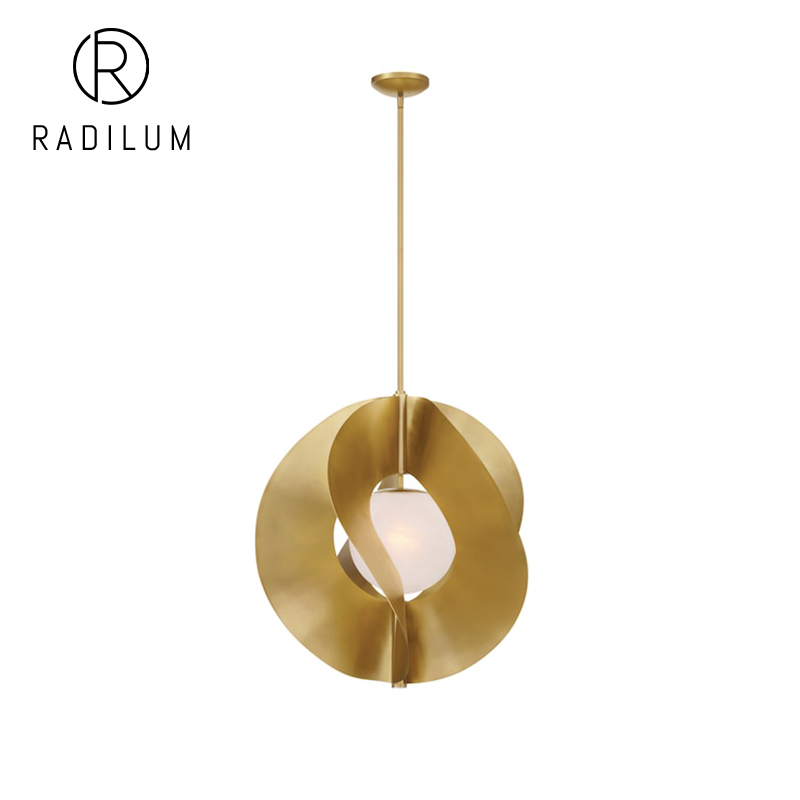 Modern Pendant Light Luxury Villa Dining Room Natural Alabaster Brass LED CE UL SAA High Brightness Gloria Pendant Light Premium