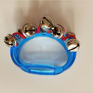 Jingle-muñequera con campanas de Metal y plata para niños, Juguete Musical colorido, instrumentos musicales para guardería - Product Image 5