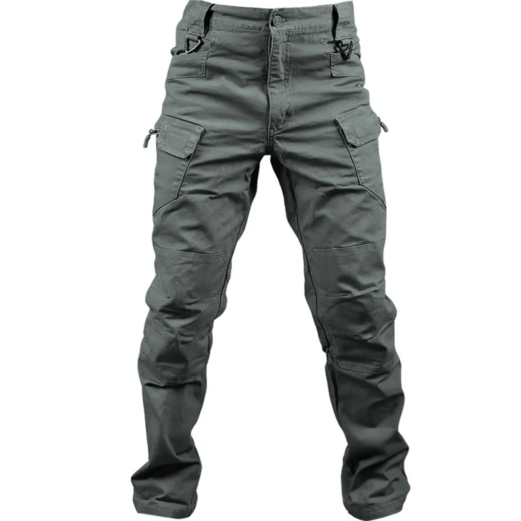 Wholesale outdoor repellent anti abrasion training work pants quick dry tactical cargo pants for men multi pocket overalls