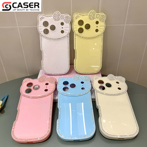 Coque de téléphone en TPU à couverture intégrale, style mignon et doux pour filles, avec pare-chocs électroplaqué et dissipation thermique, pour iPhone séries 13-17 (vente en gros) - Product Image 1