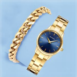 Offre Spéciale – Ensemble de Bijoux 5 Pièces pour Femme en Acier Inoxydable Style Affaires Vieilli – Montre, Bracelet et Joncs - Product Image 3