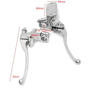 Palancas de Embrague <span class=keywords><strong>y</strong></span> Freno Hidráulicas Cromadas Universales para Motocicleta, Repuesto de Carreras para Aprilia - Product Image 5