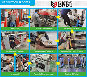 Barrières tournantes en acier inoxydable personnalisées OEM/ODM avec accès biométrique, contrôle NFC/RFID, protection IP68 - Product Image 4