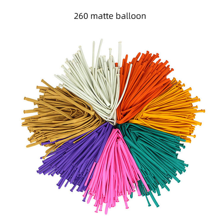 Wholesale High Quality 1.8g Twist Retro 260Q Long Latex Balloon Assorted Color Thickening Twisting Balloons 100pcs Per Pack
