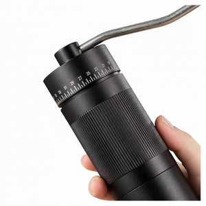 เครื่องบดกาแฟมือหมุนสีดำพร้อมโลโก้สั่งทำพิเศษ สำหรับ<span class=keywords><strong>บด</strong></span>เครื่องเทศ พร้อมใบมีดสแตนเลส บรรจุในกล่องของขวัญ - Product Image 1