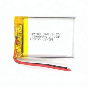 Li-ion battery <span class=keywords><strong>3</strong></span>,7 V 1500 mAh 803040 rectangular lithium-ion battery LiPo battery - Product Image 2