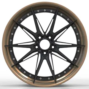 Custom 19 inch 2 inch 2-pieces forged wheels for Mercedes-Benz AMG Alfa BMW Model Y Model S
