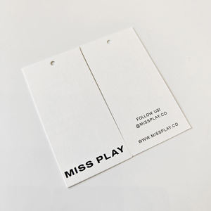 Customized Logo Recyclable Paper Hang <b>Tags</b> Fashion Design Clothing Accessories and Shoe <b>Tags</b> for <b>Bags</b> and Garments - Product Image 5