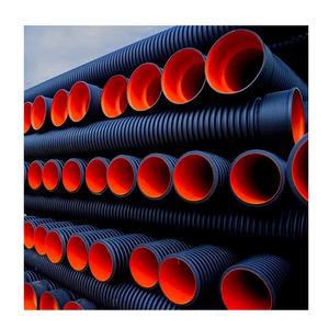 Sn4 Sn8 Sn16 Tuyau de drainage PE ondulé à double paroi en PEHD de 18 pouces Tuyau de ponceau en plastique PEHD Dwc - Product Image 2