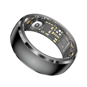 Bague connectée en acier inoxydable avec procédé de coulée de colle, moniteur de fréquence cardiaque, suivi du sommeil, tracker d'activité, étanche et rechargeable - Product Image 5