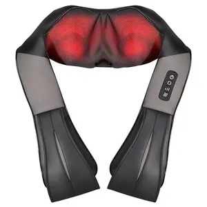 Shiatsu <strong>Neck</strong> And Back Massager Nekteck Electric Deep Tissue 3D Kneading <strong>Massage</strong> Pillow With Soothing Heat - Product Image 1