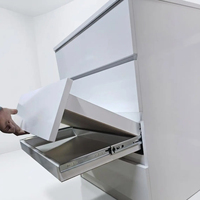 Table de chevet moderne blanche avec serrure RFID intelligente, tiroir secret pour la confidentialité et la sécurité, vente en gros