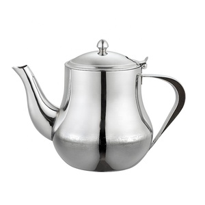 Théière en acier inoxydable de qualité supérieure de style arabe, <span class=keywords><strong>design</strong></span> simple avec poignée latérale pour bouilloire à eau, théière - Product Image 2