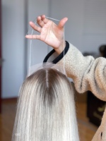 SHY Mini perruque à clipser en cheveux humains de qualité supérieure, Lace Front 5*5, Topper 8*8, pour un port quotidien confortable, Fournisseur d'usine pour femmes