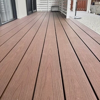 Planches de terrasse en composite WPC à double couleur, extrudées, écologiques, imperméables, pour usage hôtelier, garantie 1 an, 3,6 m