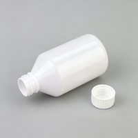 Bouteille de stockage HDPE grande capacité 500 ml avec couvercle à vis blanc, emballage multi-usage pour liquides ménagers, produits chimiques et cosmétiques