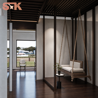 Maison modulaire à deux unités LAYERCOURT, 92 m², 24 m de long, avec couloir ouvrant latéral, extensible, préfabriquée, pour famille