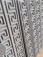Líneas Decorativas para Pared Exterior de Estilo Chino Nuevo con Patrón Circular Tallado en las Esquinas, Columna Romana, Cornisa, Línea de Ventana de Cintura, EPS