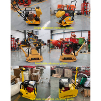 Compacteur à plaque vibrante manuel réversible à essence, 4 tonnes, pour routes sablonées et terrains, à impact rapide, pour carburant diesel