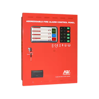 Panneau de contrôle d'alarme incendie intelligent adressable de haute qualité, 1 boucle, 250 points par boucle, sécurité incendie, série FP100, métal