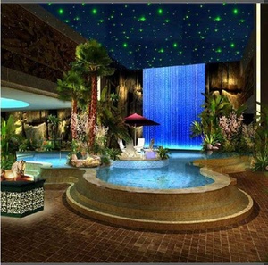 โปรโมชั่นที่ทันสมัย RGB โคมไฟใยแก้วนำแสงม่านสำหรับโครงการ2เมตร * 2เมตร - Product Image 2