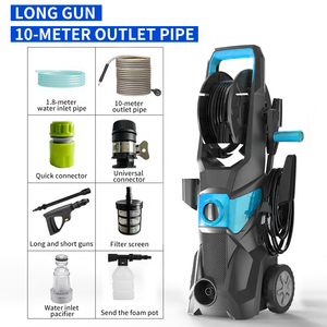 غسالة سيارات بضغط ماء عالٍ مع خرطوم طويل ومضخة قوية - Product Image 6