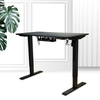 Bureau d'ordinateur électrique ergonomique moderne, convertible, extensible, réglable en hauteur, en bois, pour une utilisation à domicile ou au bureau