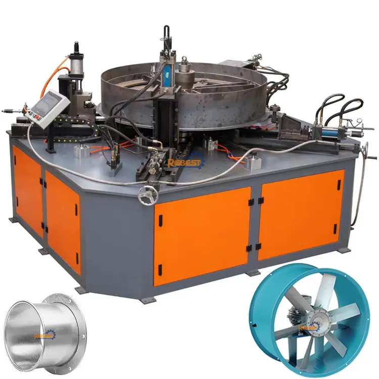 Otomasyon CNC makinesi flanger fan 1600mm çap eksenel endüstriyel soğutma ekipmanları yapma