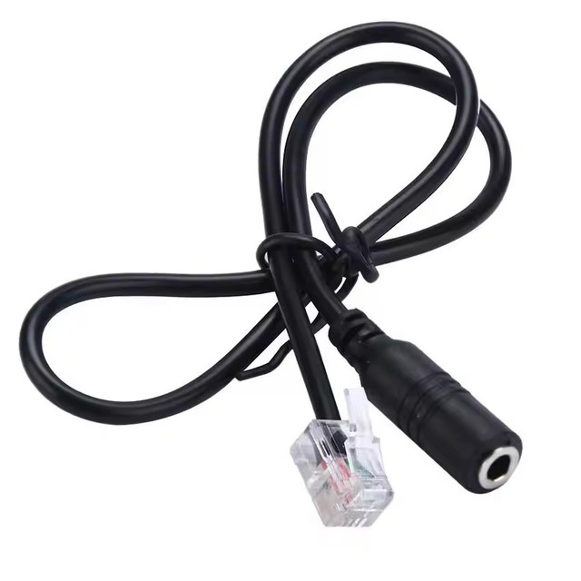Phone Adapter rj9 to 3.5 female Adapter Convertor Cable PC Computer Headset Telephone