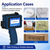 Printer Kartu Barcode Manual Genggam Baru, Pistol Inkjet Portabel Bertenaga Baterai, Penggunaan Industri Kecil