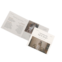 Impression personnalisée de brochures promotionnelles de haute qualité sur papier couché, dépliants publicitaires, menus, prospectus, impression offset avec couleurs personnalisées