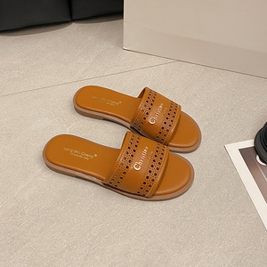Zapatos Planos de Mujer de PU Sintético Talla Grande 2025, Zapatos Casuales de Una Sola Pieza, Mocasines de Color Caramelo, Zapatos Planos Sin Cordones para Mujer, Pantuflas, Mules - Product Image 5