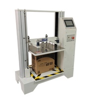 Máquina de prueba de compresión de cartón corrugado, microordenador, probador de compresión de caja de 500kg
