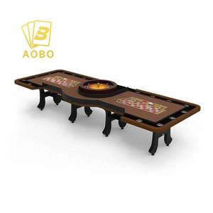 Mesa de <span class=keywords><strong>ruleta</strong></span> de Casino 2 en 1 Premium, mesa de juego profesional de diseño personalizado de lujo - Product Image 3