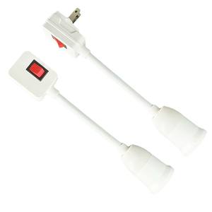 <span class=keywords><strong>Enchufe</strong></span> de cable de la UE al por mayor con manguera de alambre de acero inoxidable <span class=keywords><strong>E27</strong></span> portalámparas con tapa de rosca precio de fábrica portalámparas Blub - Product Image 3