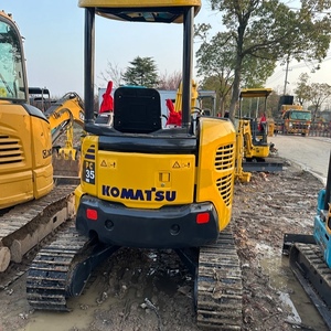 Durable Used Komatsu PC35 Hydraulic Mini Excavator with open Cab for <b>Cable</b> Trenching Pipeline Maintenance - Product Image 2