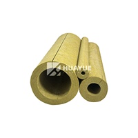 Pour l'isolation thermique et froide de tuyau de laine de roche HUAYUE pour les travaux de conduits isolés enveloppés de construction à Djeddah