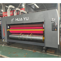 Huayu Serie Golfkarton 2 Kleuren Flexo Drukmachine Voor Golfkarton